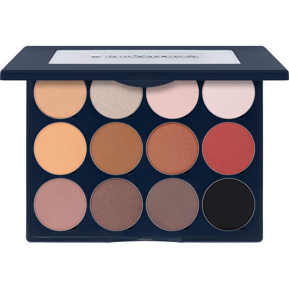 Kryolan - Velvet #2 Vision Eye Shadow Palette, 12 Farben