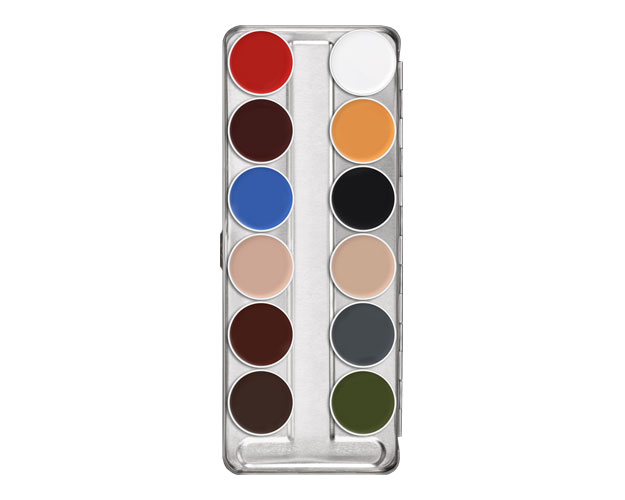 Kryolan - Supracolor Schminkpalette, 12 Farben Kryolan - Supracolor Schminkpalette, 12 Farben