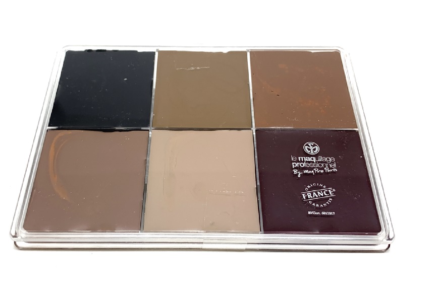 mp-1003-e-dd Maqpro - Dirty Down - Palette HD Fard Creme 6 Farben flach 55ml