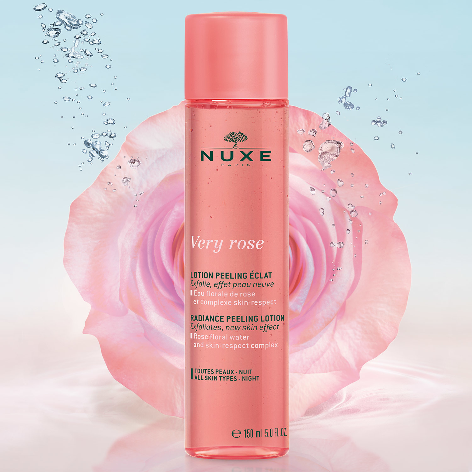 nx-1635369 NUXE - Very Rose - Lotion Peeling Eclat, 150ml