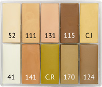 mp-1003mmtf1 Maqpro TF1 SLIM 10er Palette Fard Creme 15ml