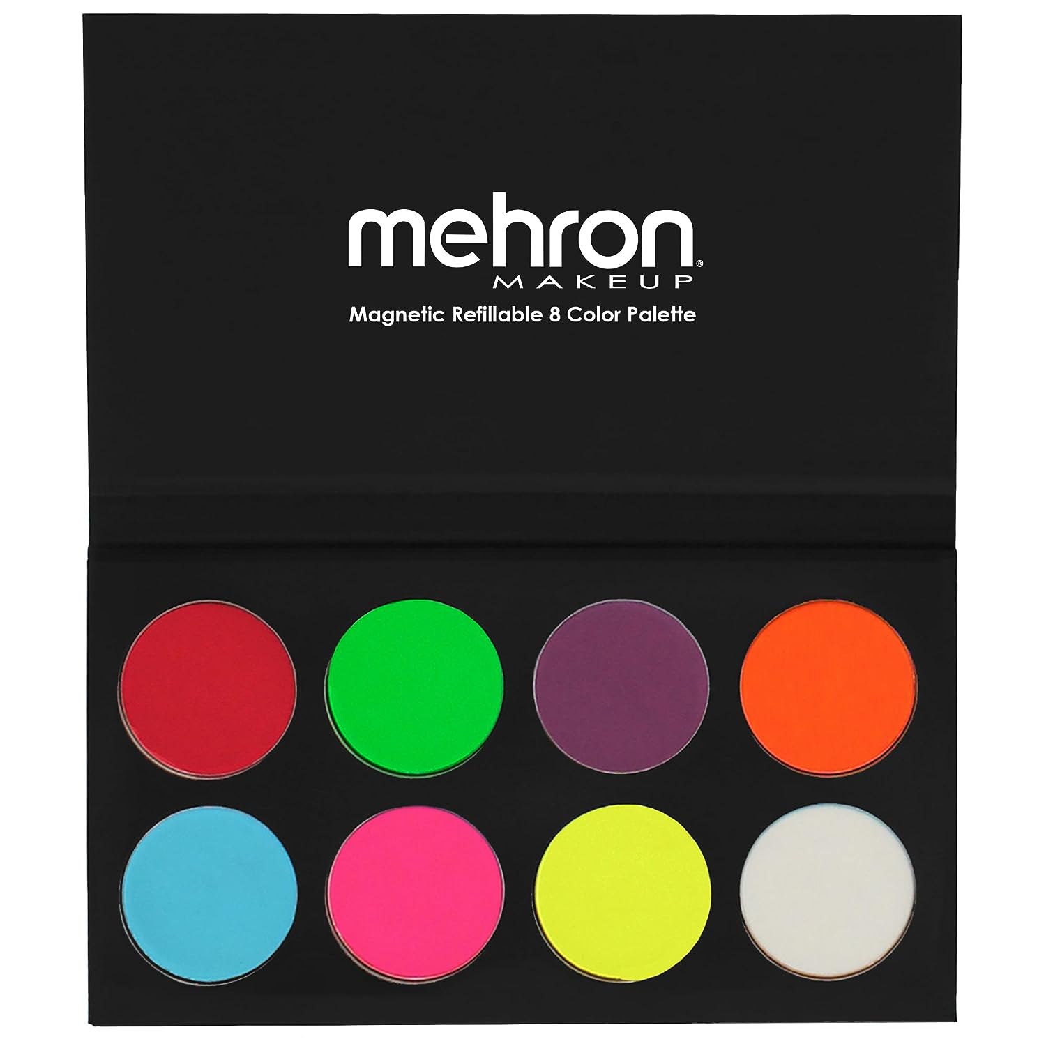 Mehron - Paradise Makeup AQ - Neon UV Glow 8er Palette, 56g Mehron - Paradise Makeup AQ - Neon UV Glow 8er Palette, 56g