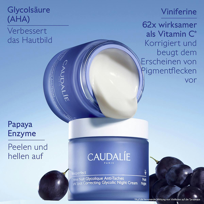 Caudalie - Vinoperfect - Anti-Pigmentflecken Glykol-Nachtcreme - REFILL, 50ml