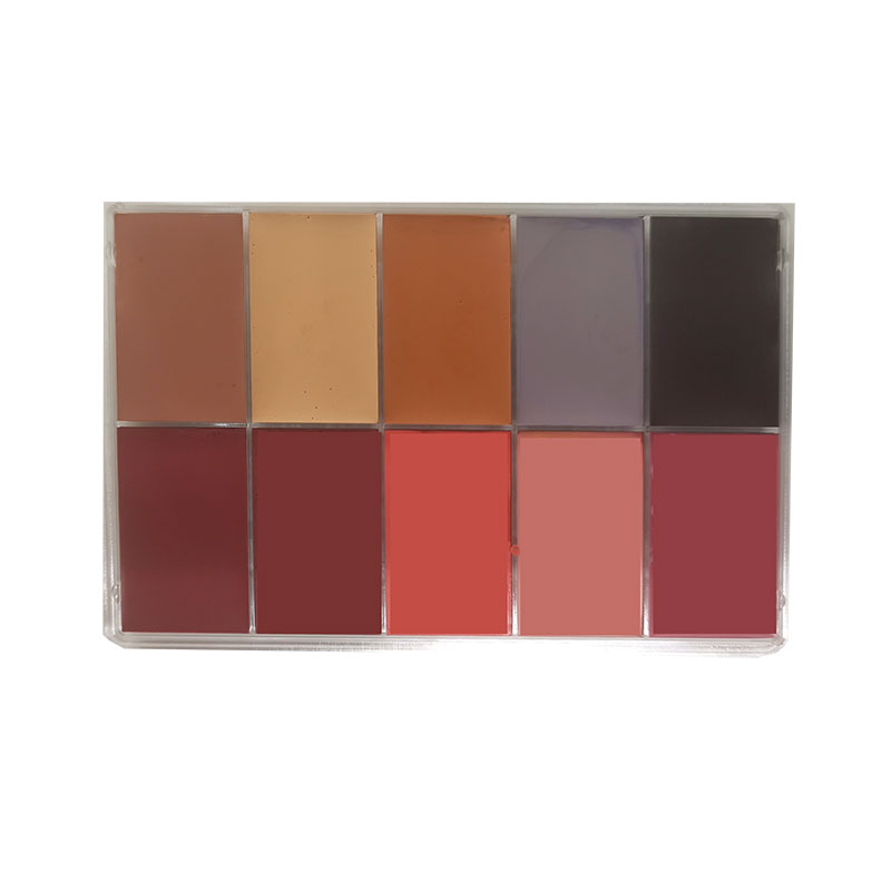 Maqpro - Complexion SLIM Palette Fard Creme 10 Farben,15ml Maqpro - Complexion SLIM Palette Fard Creme 10 Farben,15ml