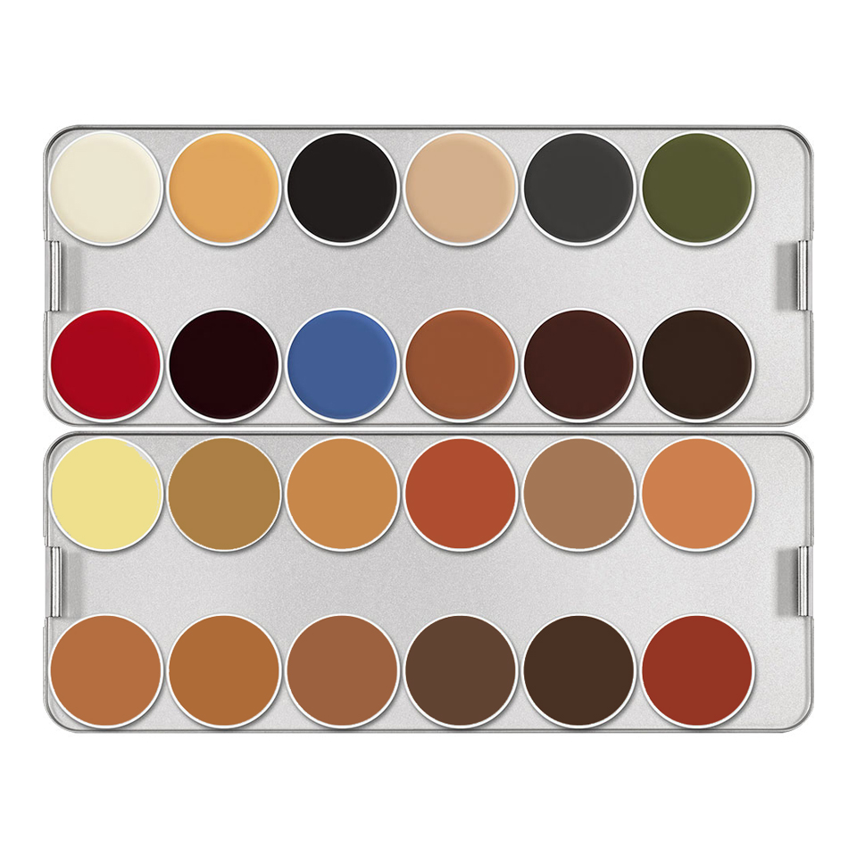 Kryolan - Spezial Teint Schminkpalette 24 Farben Kryolan - Spezial Teint Schminkpalette 24 Farben