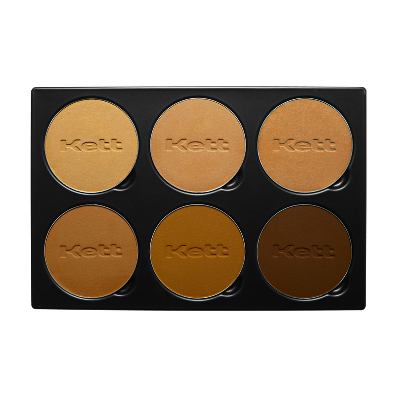 Kett Cosmetics - Kett Fixx Powder Book Tan-Deep PRO Palette Kett Cosmetics - Kett Fixx Powder Book Tan-Deep PRO Palette