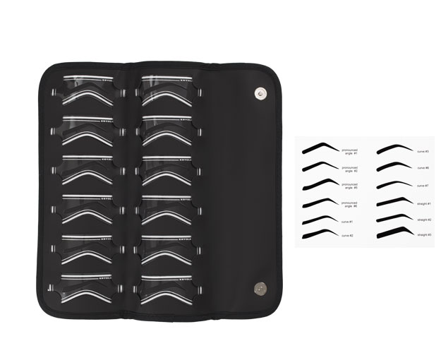 kr-306457c58d762d503 Eyebrow Stencil 12-Kit Kryolan