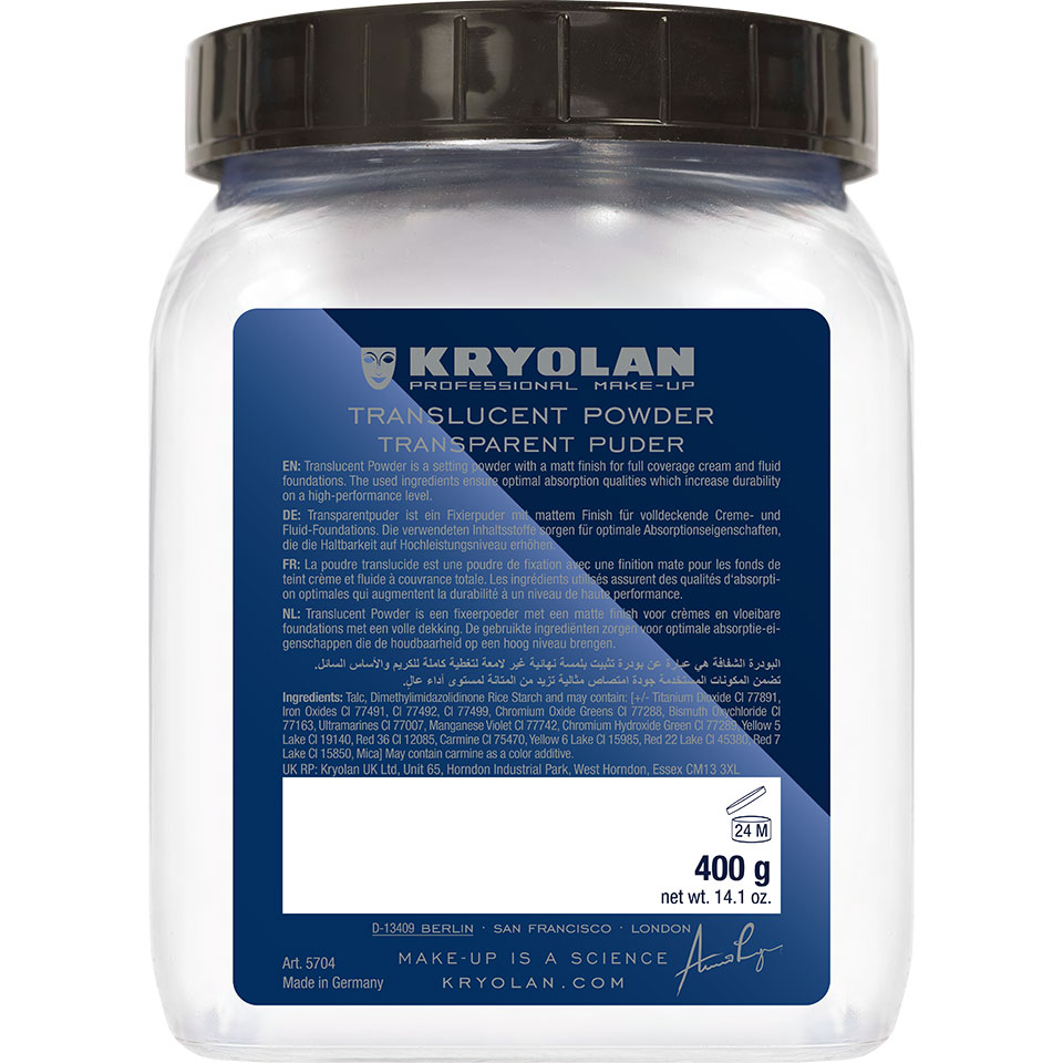 Kryolan - Loser Transparent Puder, 400g Kryolan - Loser Transparent Puder, 400g