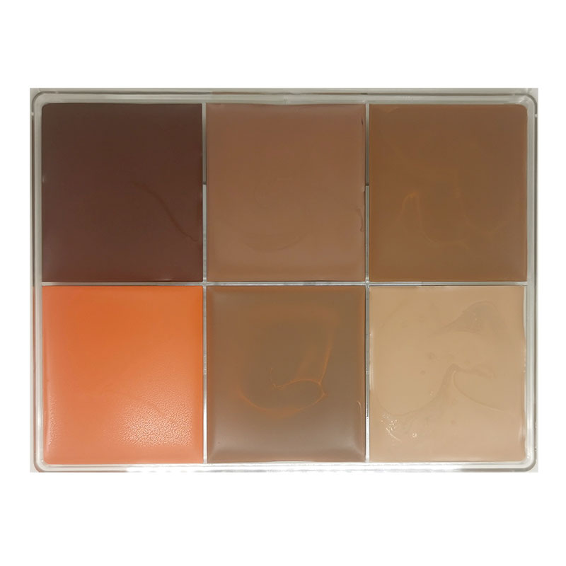 Maqpro - HD Dark Palette2 Fard Creme, 6 Farben